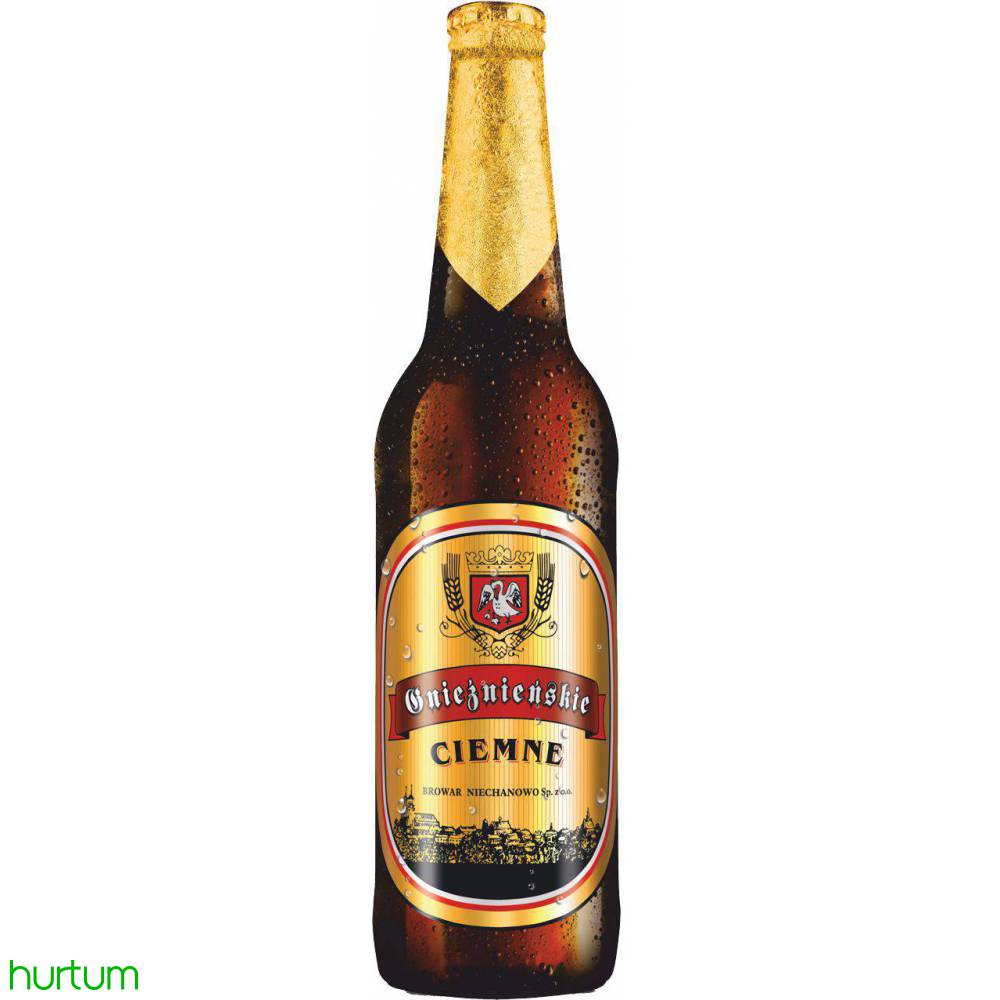 Gnieźnieńskie Ciemne piwo 4,5% 0,5 l w Hurtum.pl