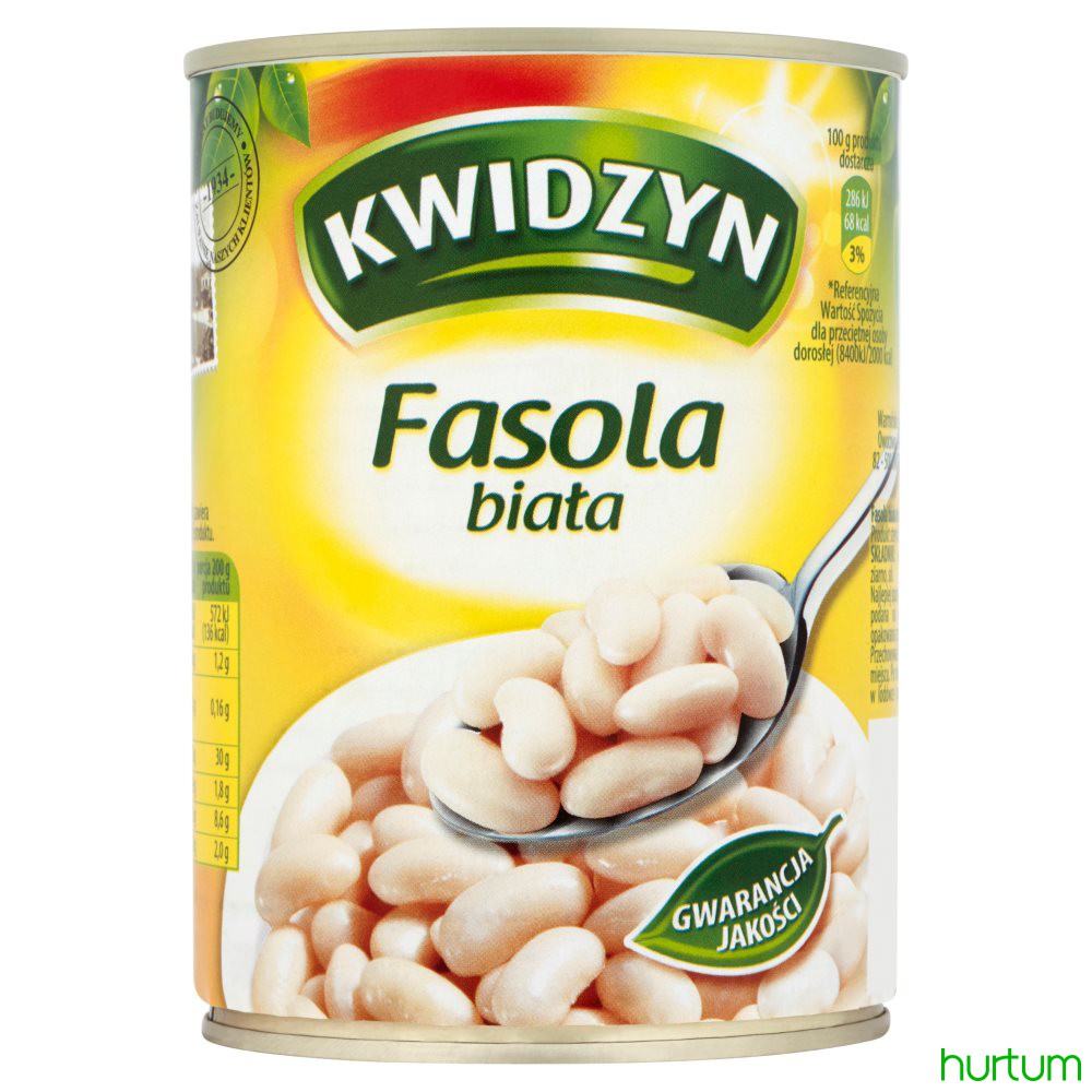 Фасоль kwidzyn белая жб 400г (5901581100354)
